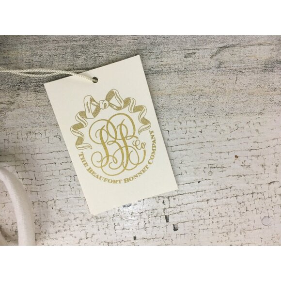 Beaufort Bonnet Company Beale Street Blue Herringbone Sleighbell Stocking NWT - Picture 4 of 8